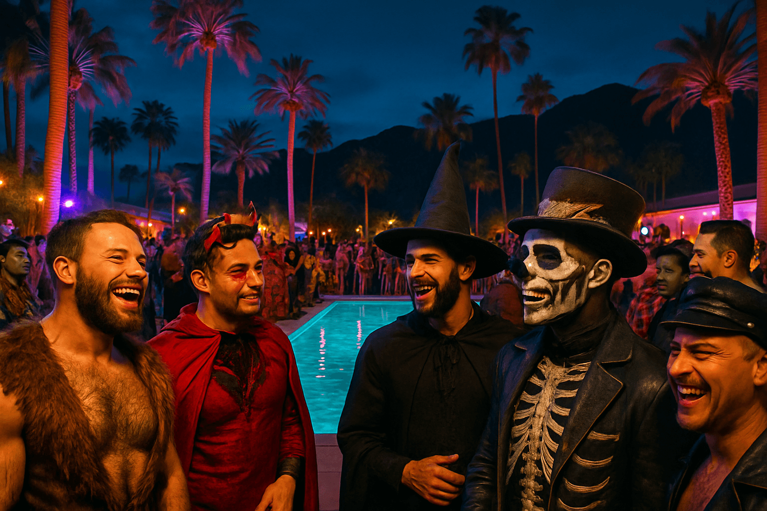 Palm Springs Halloween Pride Pool Party