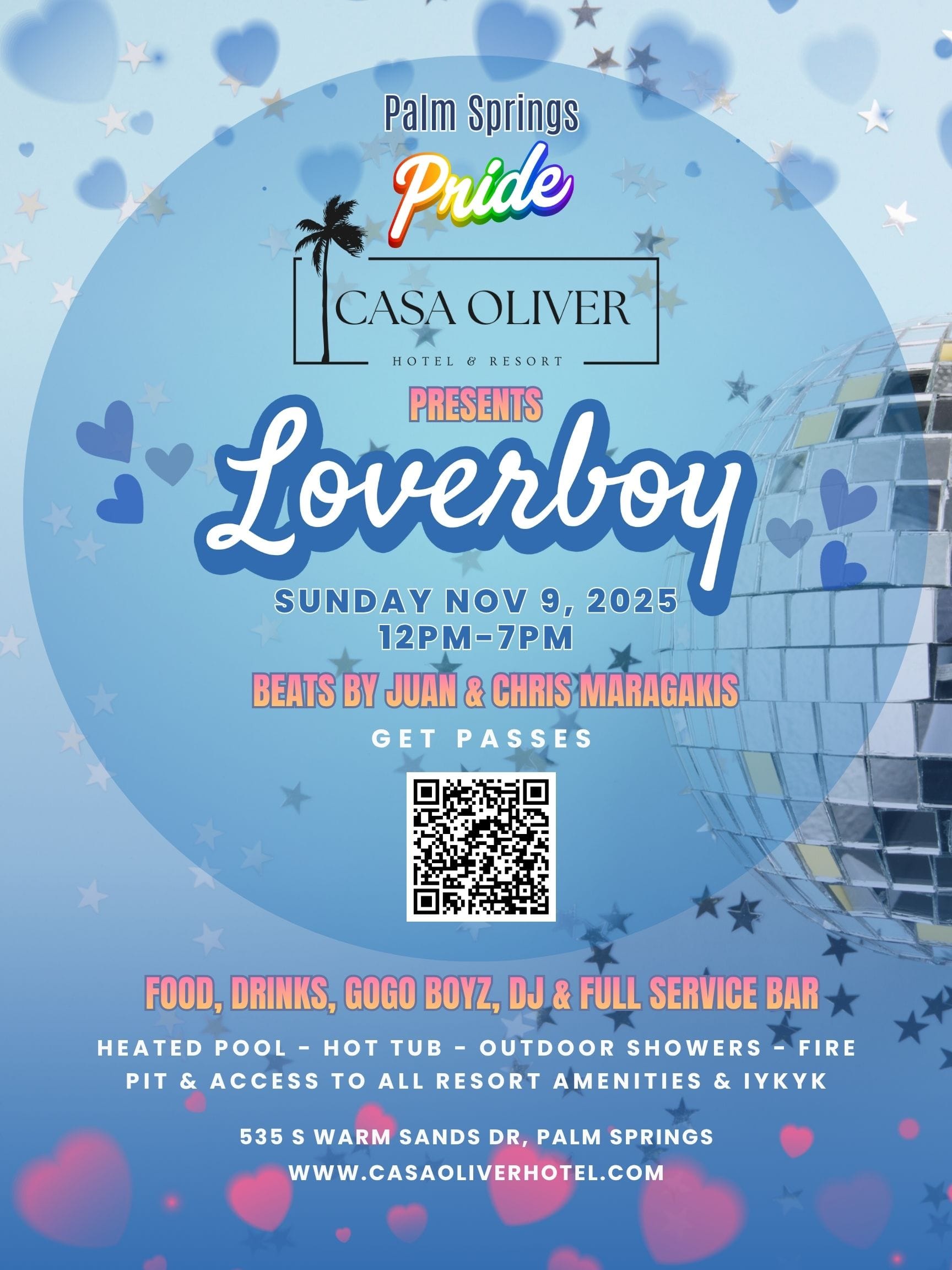 Casa Oliver Palm Springs Pride Loverboy Pool Party
