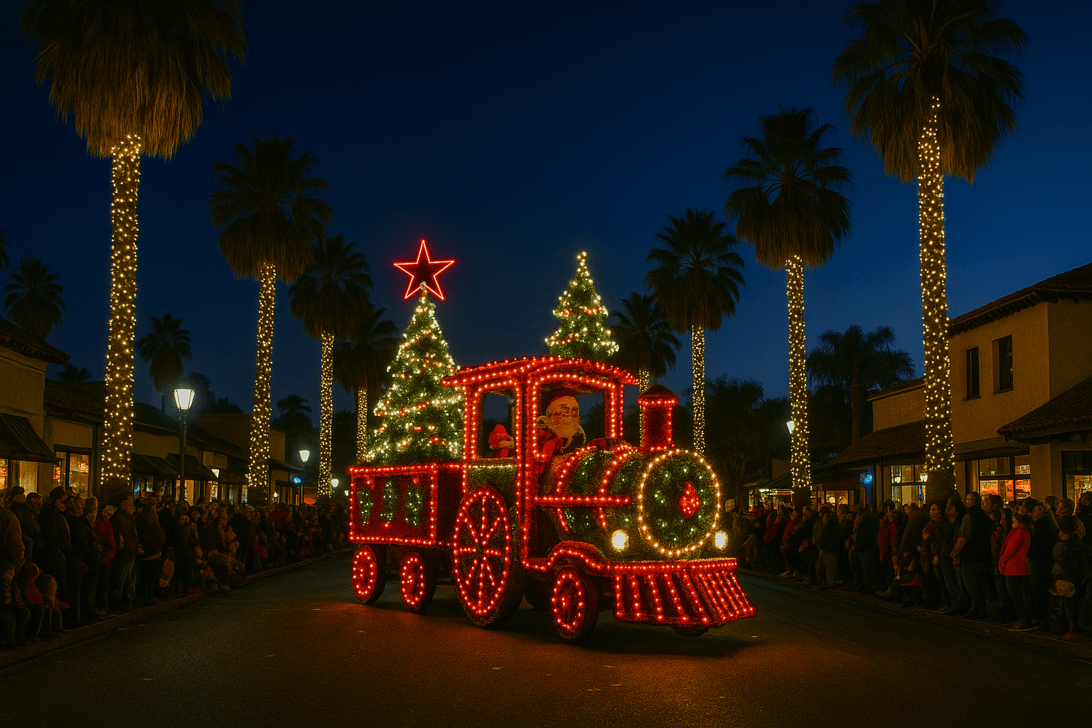 Palm Springs Festival of Lights Casa Oliver Hotel