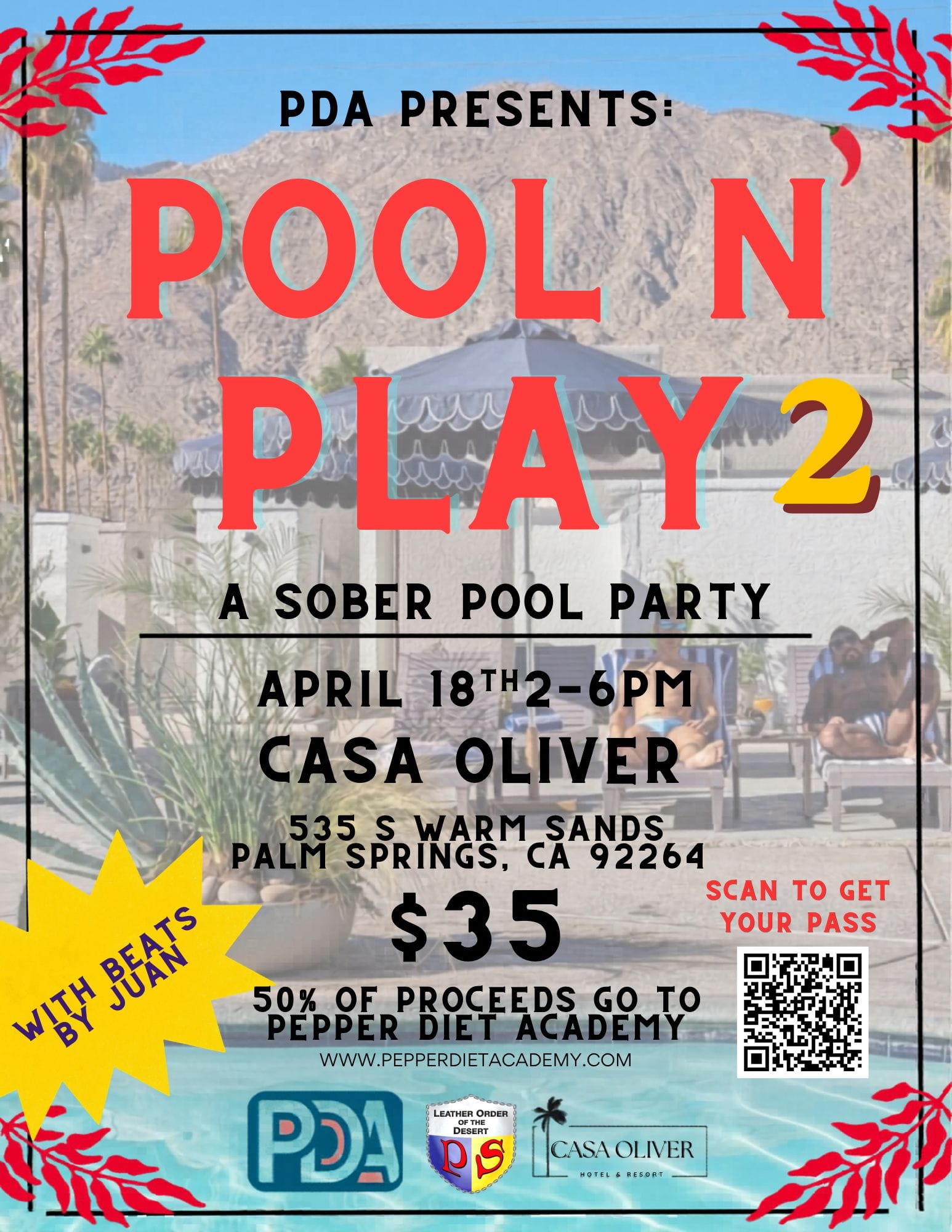 pool-n-play-2-pool-party-april-18th-2026-2-6pm Pool N Play Pool Party on April 18th, 2026, from 2-6 PM at Casa Oliver Hotel & Resort