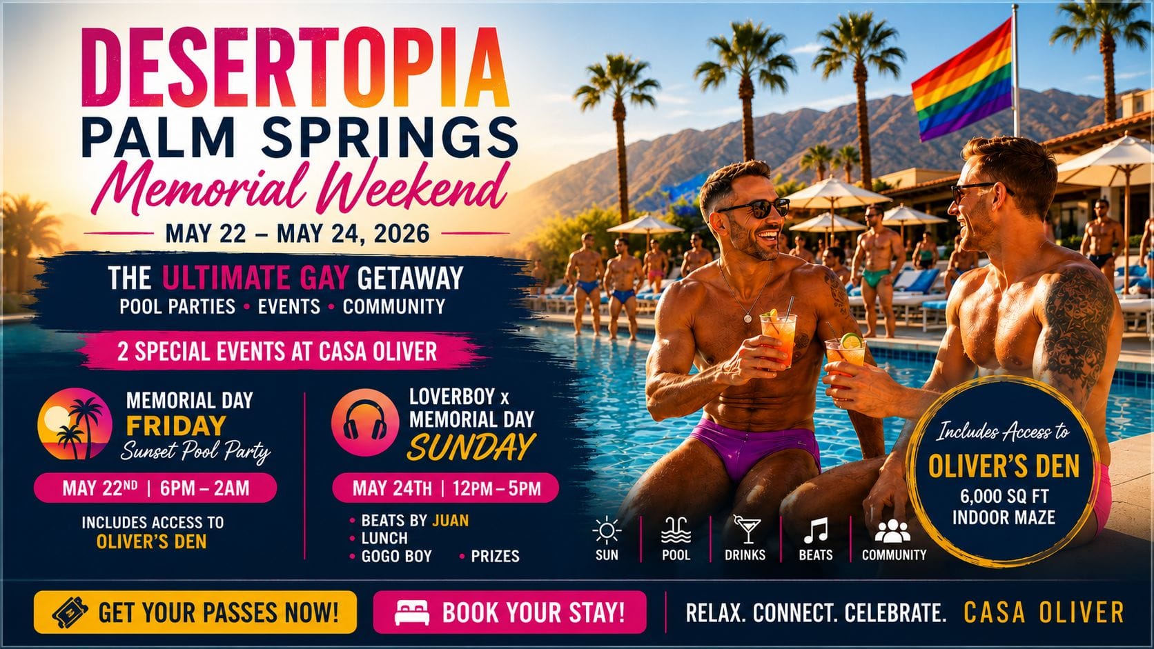 Desertopia Palm Springs Memorial Weekend 2026: Your Ultimate Gay Memorial Day Weekend Guide